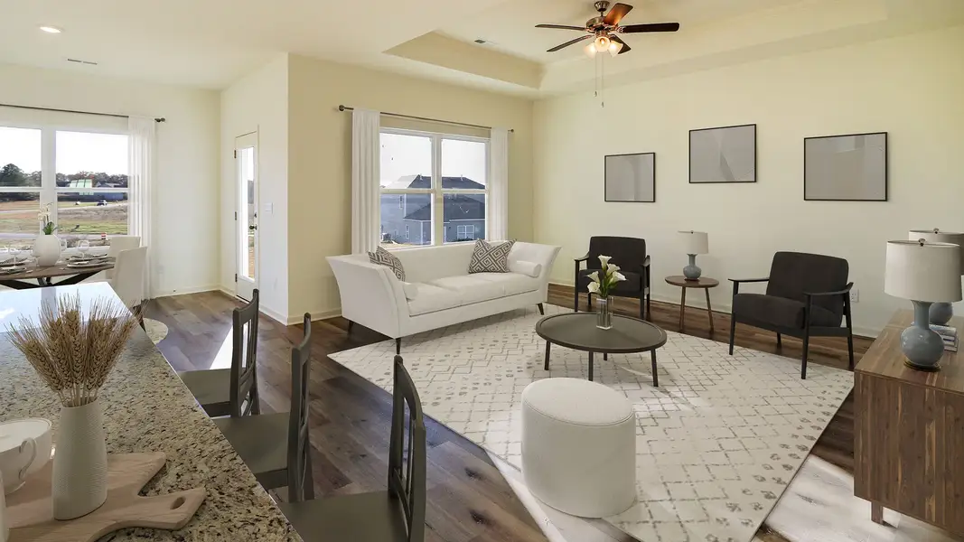 Furnished interior view inside a new home in Magnolia at the Bluffs Phase 3, Freeport (Image 5). Furnished interior view inside a new home in Magnolia at the Bluffs Phase 3, Freeport (Image 5).