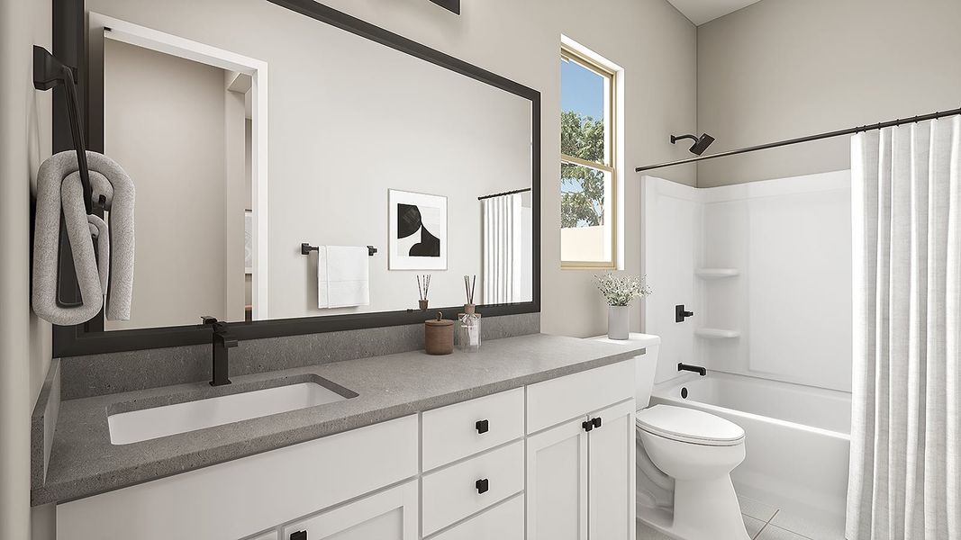 Furnished interior view inside a new home in Arietta at Soleo, San Tan Valley (Image 12).