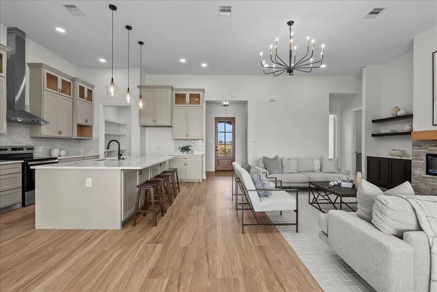 Furnished interior view inside a new home in , Angleton (Image 6).