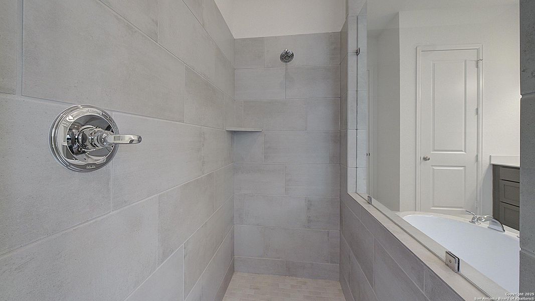 Furnished interior view inside a new home in Alsatian Oaks 50', Castroville (Image 13).