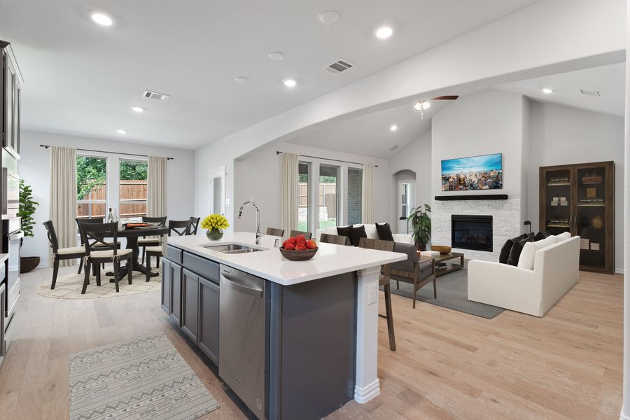 Representative furnished interior of a home built from the Manor by Beazer Homes in Enclave at Legacy Hills: Overlook 60', Celina (Image 8). Representative furnished interior of a home built from the Manor by Beazer Homes in Enclave at Legacy Hills: Overlook 60', Celina (Image 8).