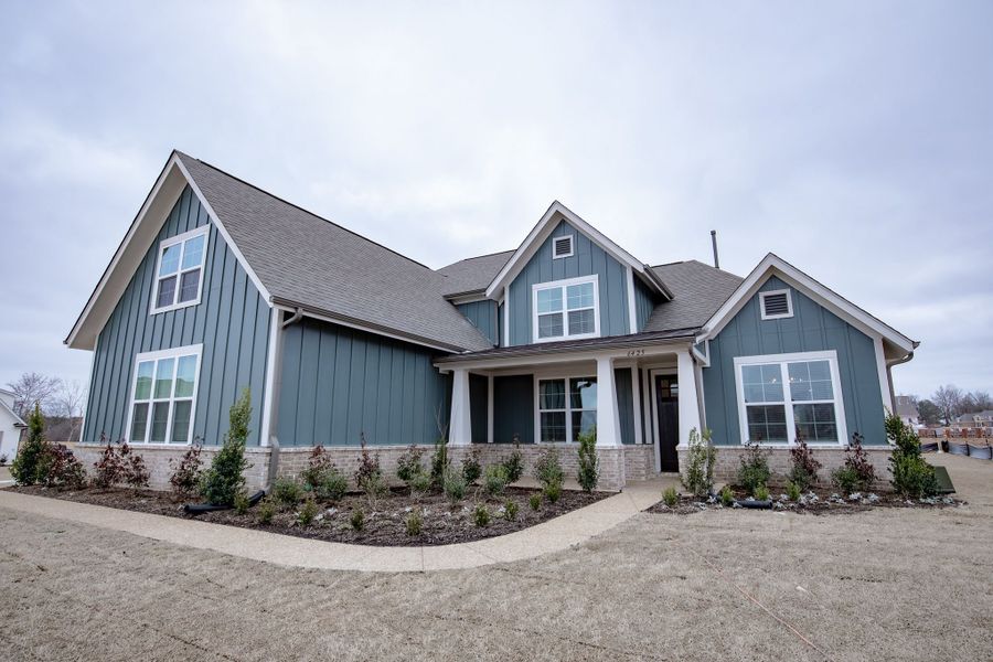 Representative exterior photo of a completed home built from the Willow by Grant & Co in Manor at Hall Creek, Arlington, TN (Image 31).