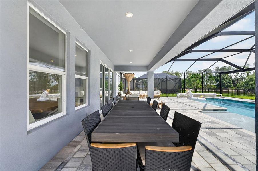 Exterior details and patio area of a home in , Wesley Chapel (Image 26). Exterior details and patio area of a home in , Wesley Chapel (Image 26).