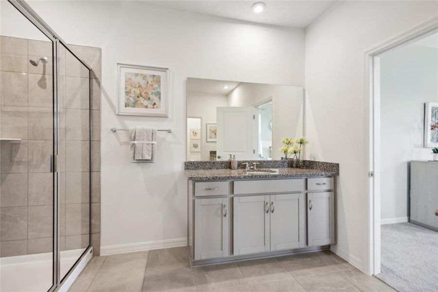 Furnished interior view inside a new home in Groves at Grand Island, Grand Island (Image 17).