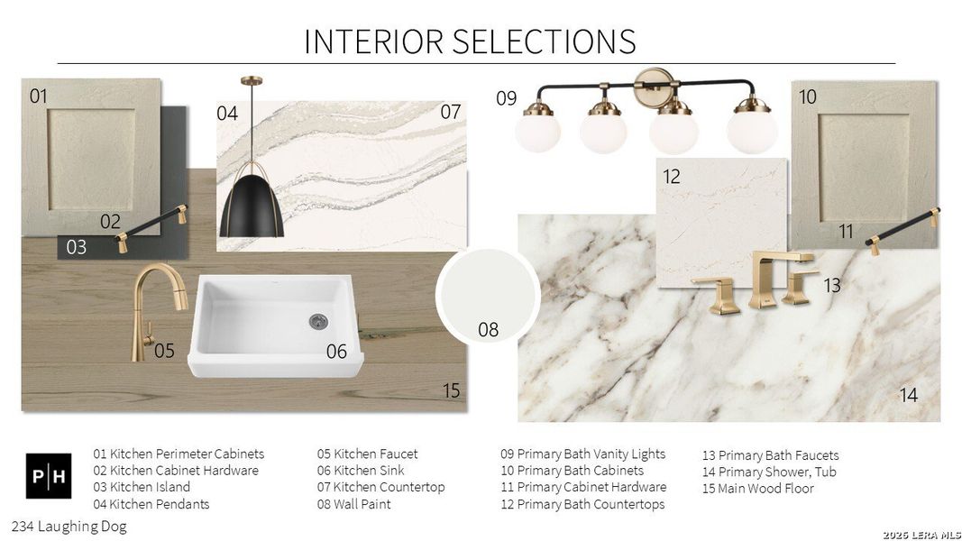 Sample of building materials used in homes in George's Ranch, Boerne (Image 27).