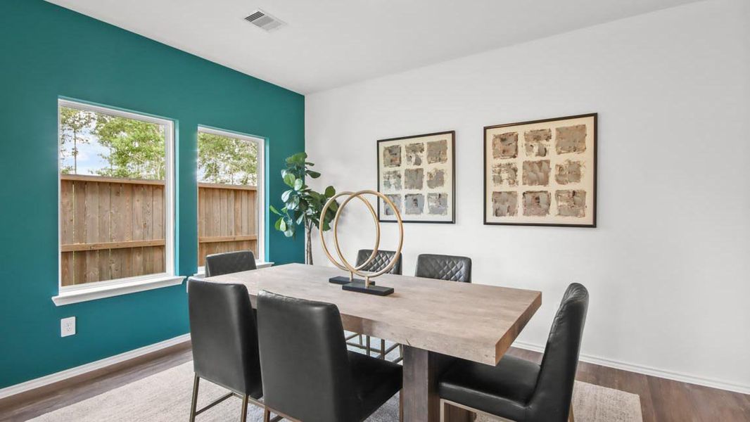 Representative furnished interior of a home built from the Perry by D.R. Horton in The Canopies, Splendora (Image 15). Representative furnished interior of a home built from the Perry by D.R. Horton in The Canopies, Splendora (Image 15).