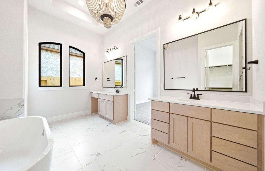Furnished interior view inside a new home in The Highlands 55′, Porter (Image 16).