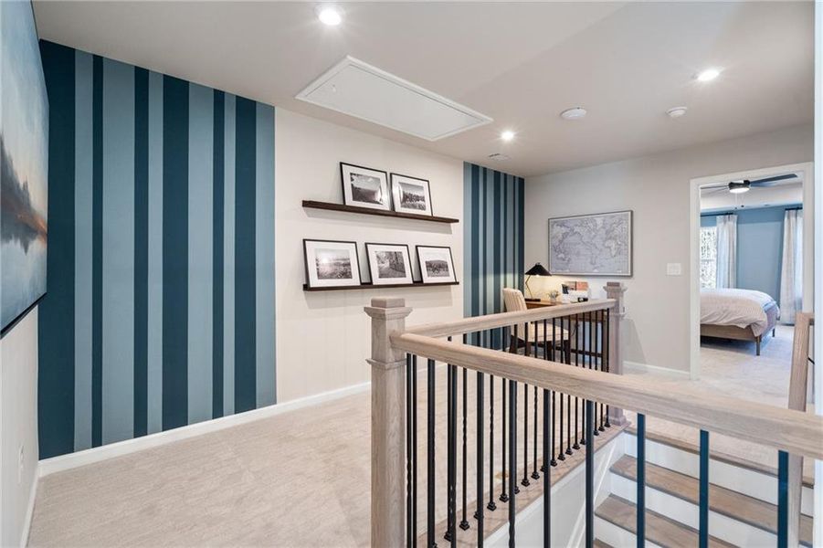 Furnished interior view inside a new home in Lake Shore, Winder (Image 27). Furnished interior view inside a new home in Lake Shore, Winder (Image 27).