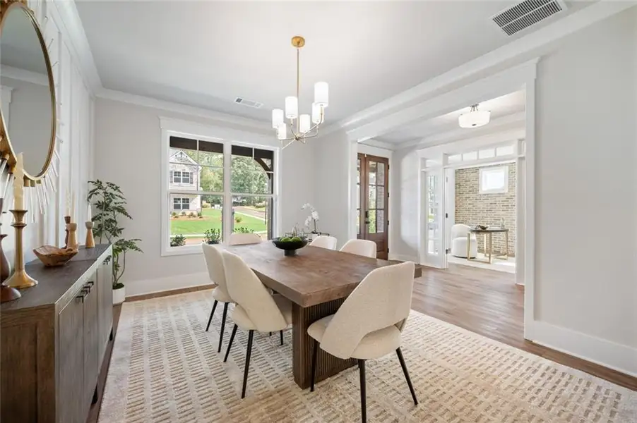 Furnished interior view inside a new home in Rosewood Lake Estates, Hoschton (Image 14).