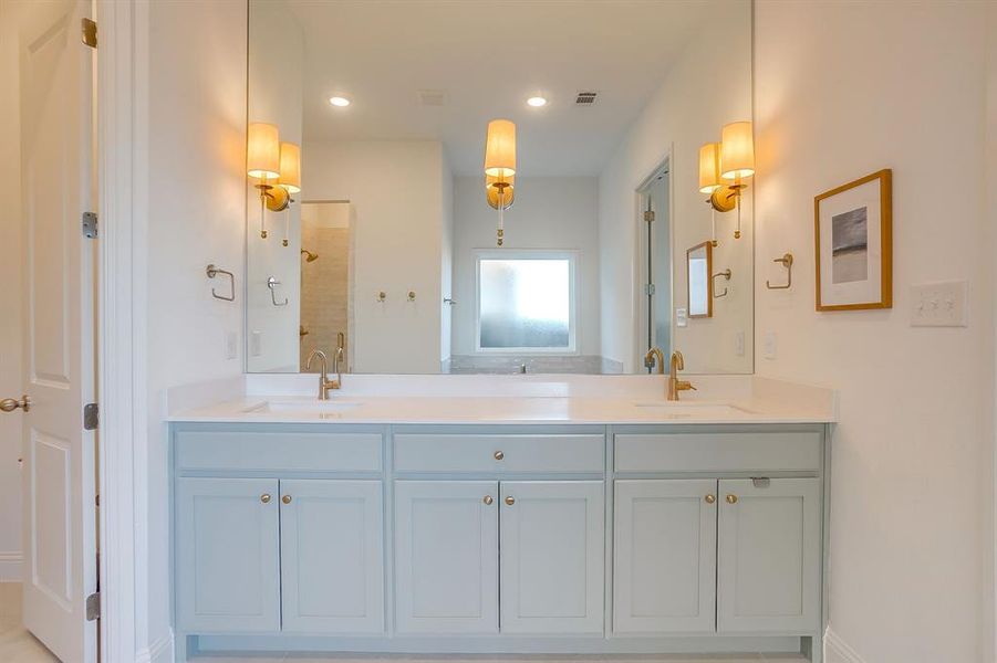 Furnished interior view inside a new home in , Aledo (Image 14).