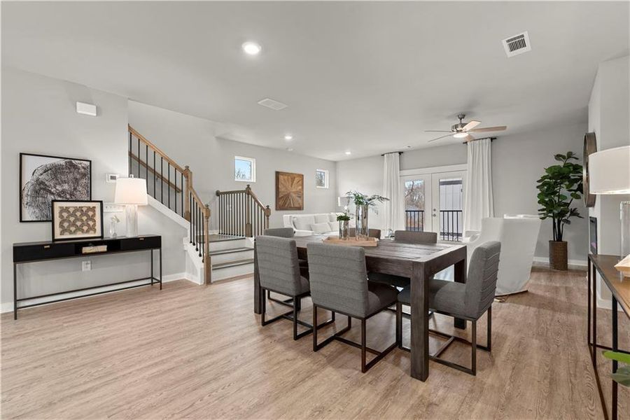 Furnished interior view inside a new home in One Riverside West, Atlanta (Image 17).