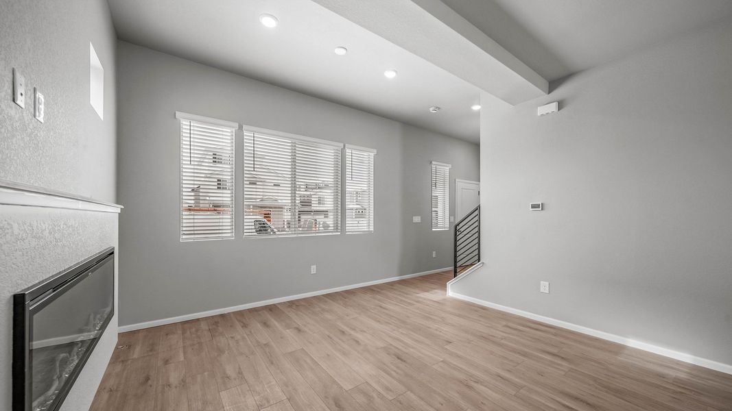 Spacious, unfurnished interior of a new home in Thompson River Ranch, Johnstown (Image 13). Spacious, unfurnished interior of a new home in Thompson River Ranch, Johnstown (Image 13).