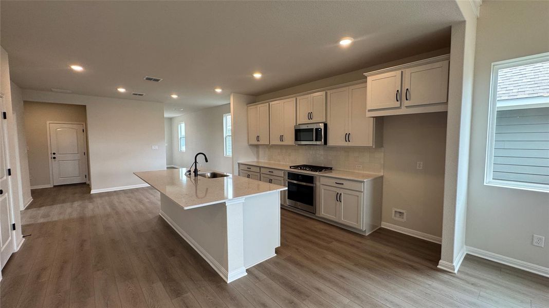 Furnished interior view inside a new home in Cannon Ranch 40s, Dripping Springs (Image 7). Furnished interior view inside a new home in Cannon Ranch 40s, Dripping Springs (Image 7).