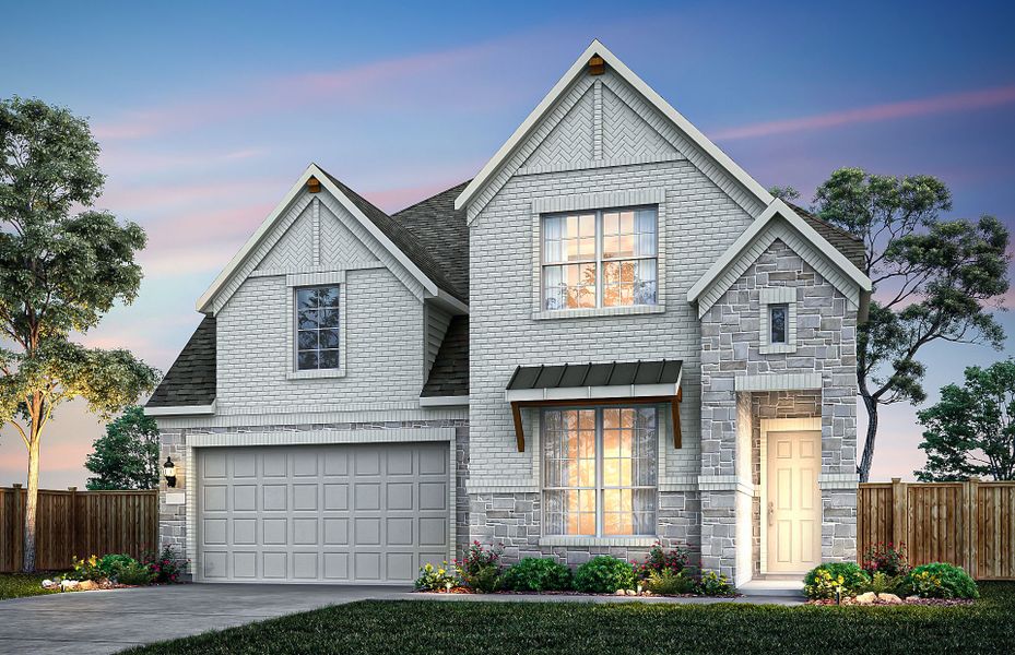 Representative exterior photo of a completed home built from the Garwood by Pulte Homes in Saddleback at Santa Rita Ranch, Liberty Hill, TX (Image 4).