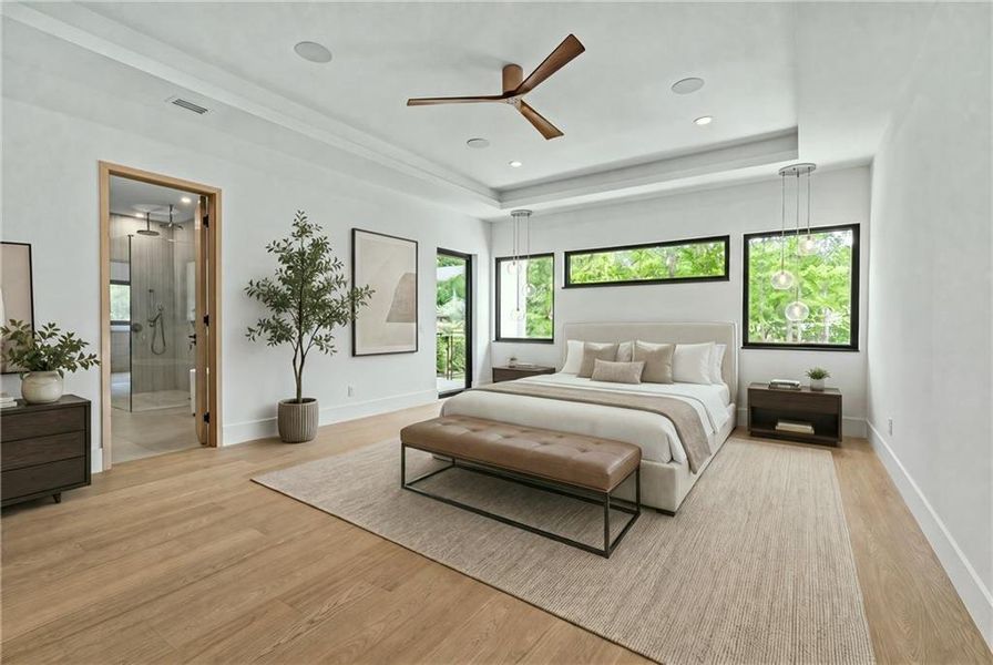 Furnished interior view inside a new home in , Sugar Hill (Image 44).
