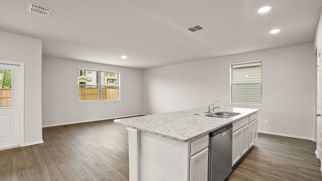 Furnished interior view inside a new home in Somerset Trails, San Antonio (Image 6). Furnished interior view inside a new home in Somerset Trails, San Antonio (Image 6).