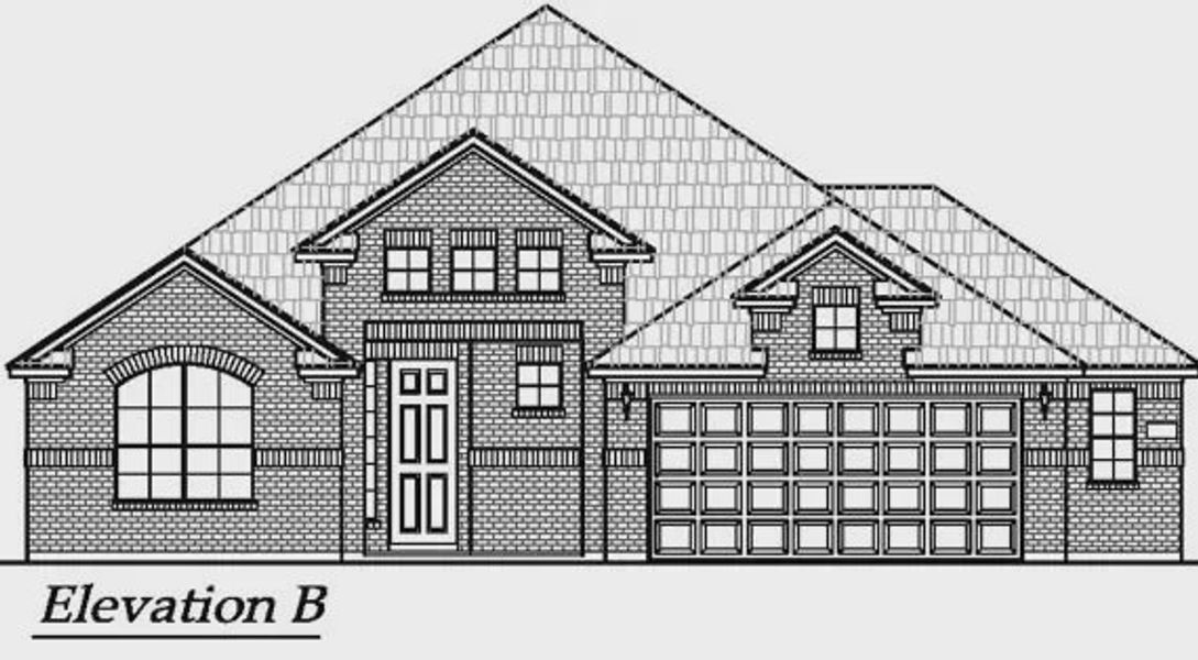 Representative rendering of the exterior for the Mansfield by Chesmar Homes (Image 18).