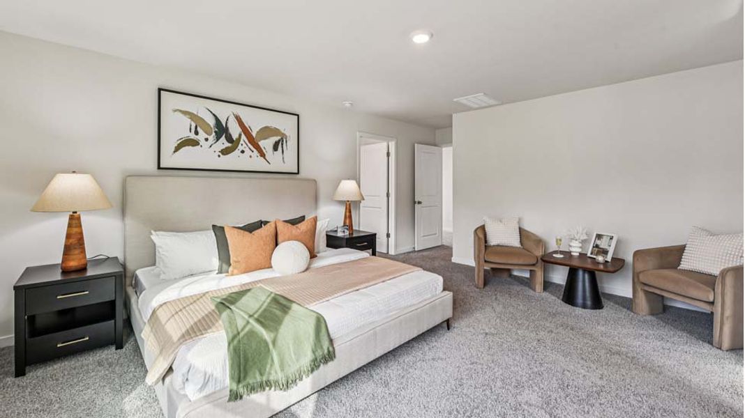 Representative furnished interior of a home built from the Darwin by D.R. Horton in Reedy Creek Preserve, Charlotte (Image 16).