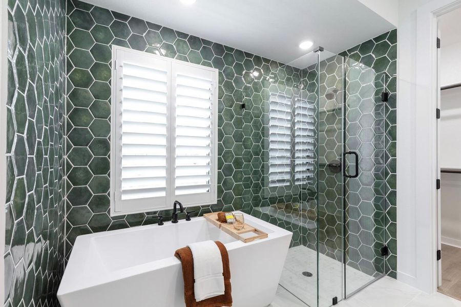 Furnished interior view inside a new home in Brookewater, Rosenberg (Image 8).