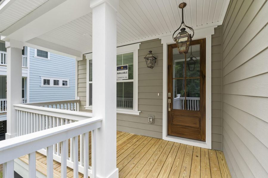 Exterior details and patio area of a home in Waterloo Estates, Johns Island (Image 3).