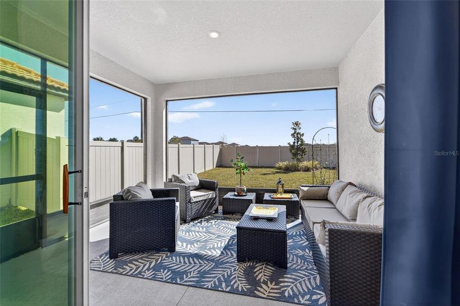 Exterior details and patio area of a home in Southshore Bay Active Adult, Wimauma (Image 31).