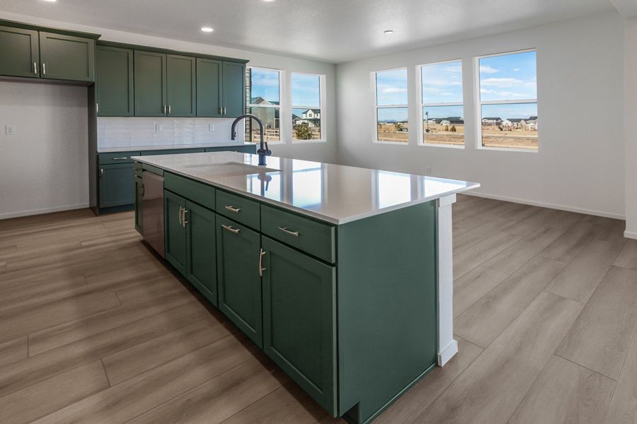 Furnished interior view inside a new home in Trailside, Timnath (Image 8).