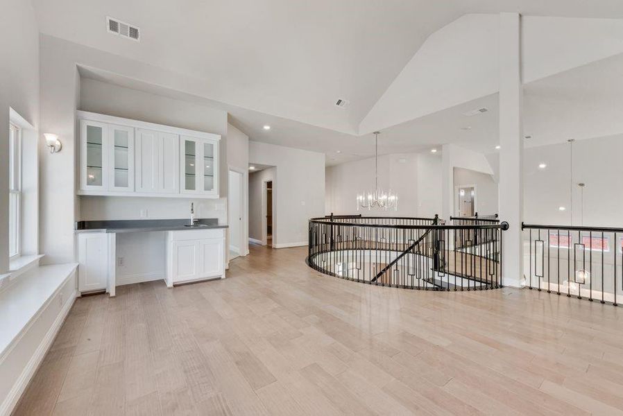 Furnished interior view inside a new home in Wellspring Estates, Celina (Image 11). Furnished interior view inside a new home in Wellspring Estates, Celina (Image 11).