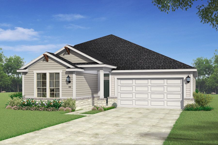 The Elinor: Game Room - Hill Country 1 Elevation