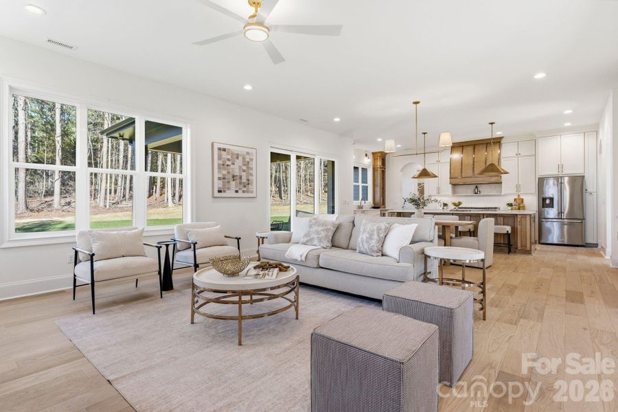 Furnished interior view inside a new home in , Clover (Image 16). Furnished interior view inside a new home in , Clover (Image 16).