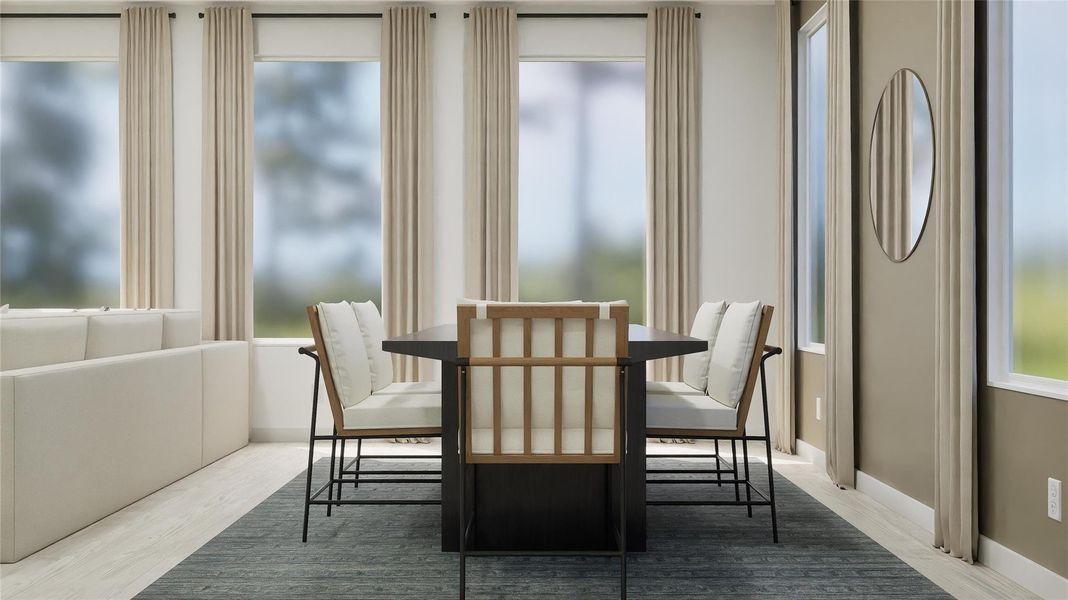 Furnished interior view inside a new home in The Ridge at Knob Creek, Temple (Image 9).