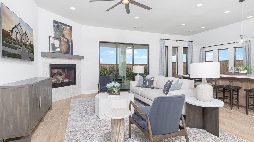 Furnished interior view inside a new home in Veramendi, New Braunfels (Image 6).