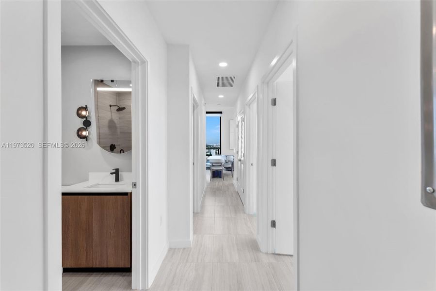 Furnished interior view inside a new home in 72 Park, Miami (Image 17).