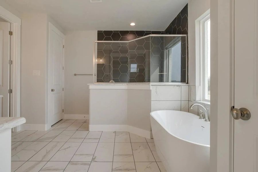 Representative furnished interior of a home built from the The Finley by Elmwood Custom Homes in Byrum Ranch, Maypearl (Image 28).