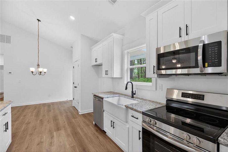 Furnished interior view inside a new home in , Cedartown (Image 7).