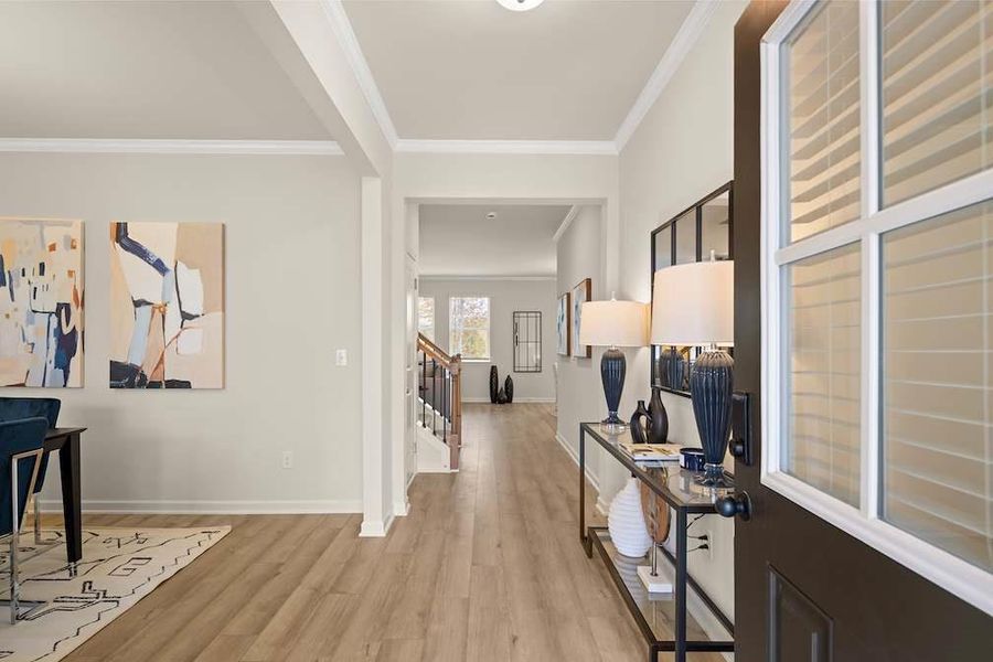 Furnished interior view inside a new home in Etowah Landing, Ball Ground (Image 7).