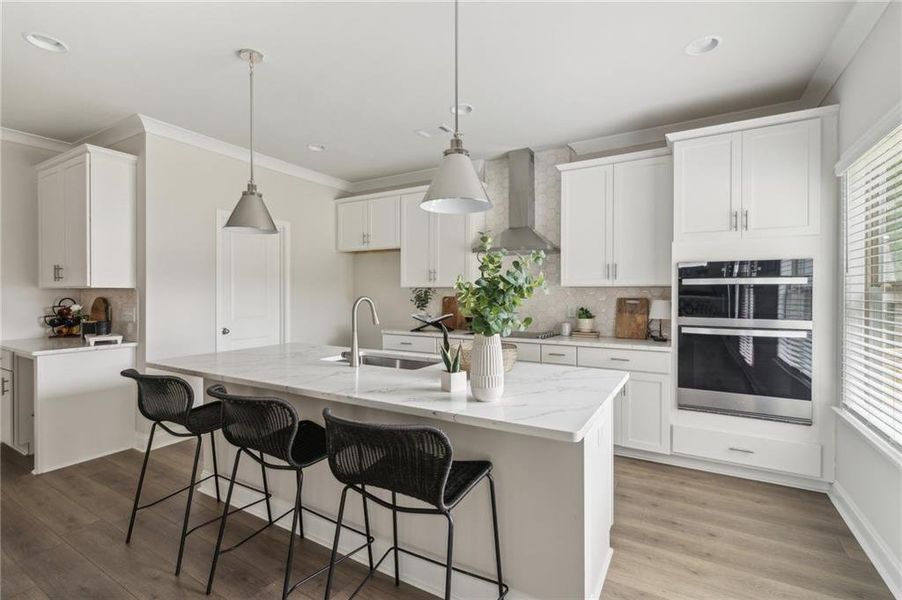 Furnished interior view inside a new home in , Flowery Branch (Image 11).