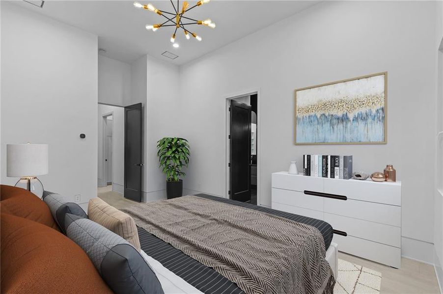 Furnished interior view inside a new home in , Winder (Image 11).