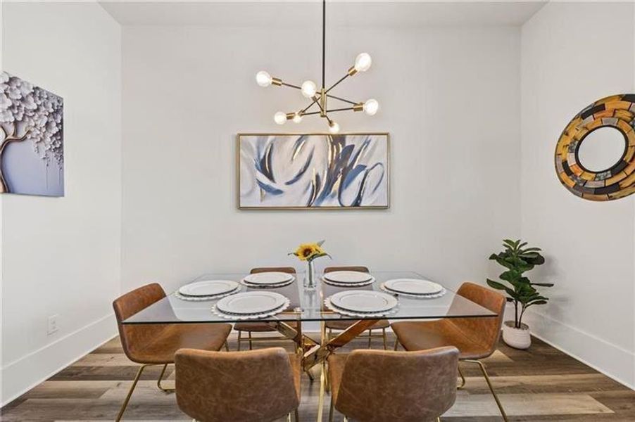 Furnished interior view inside a new home in , Hapeville (Image 27).