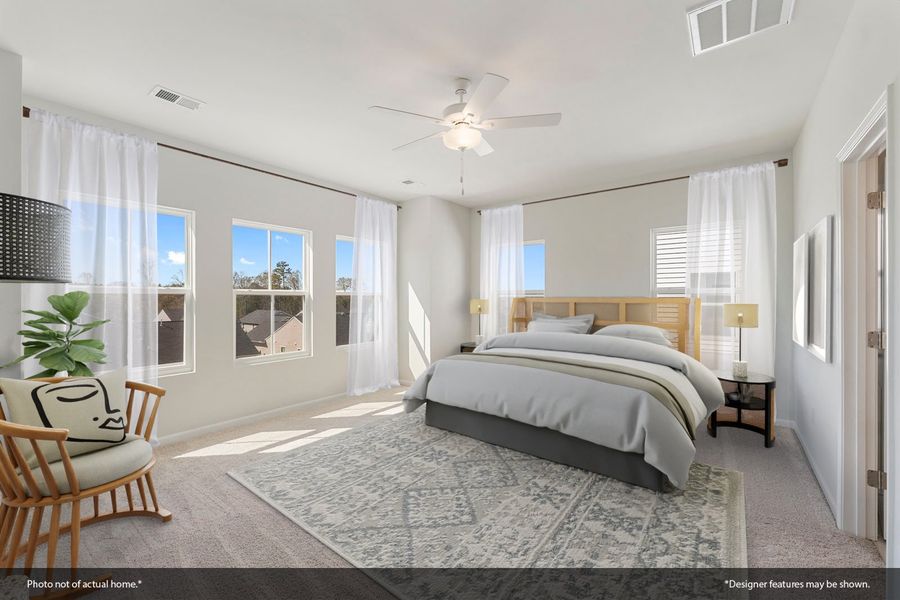 Furnished interior view inside a new home in Edwards Station, Taylors (Image 7).