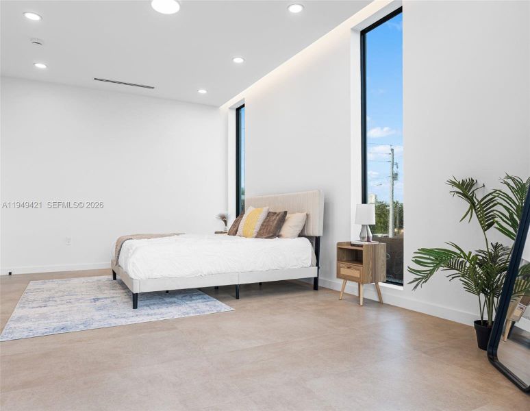 Furnished interior view inside a new home in , Miami (Image 16).