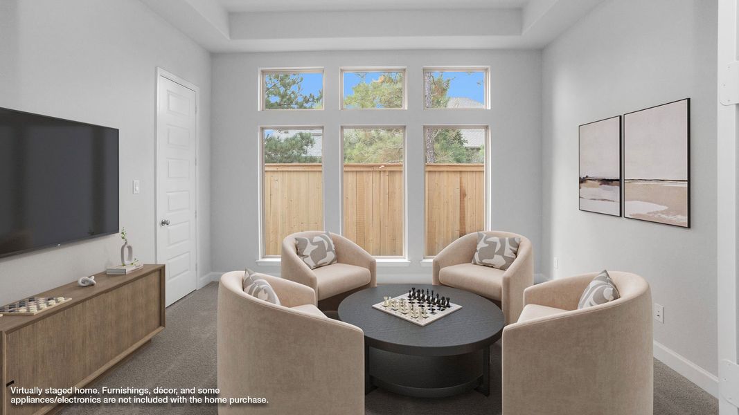 Furnished interior view inside a new home in Kresston 50', Montgomery (Image 7).