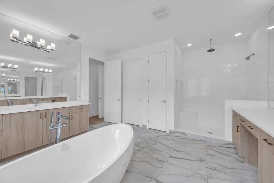 Furnished interior view inside a new home in , Boca Raton (Image 37).