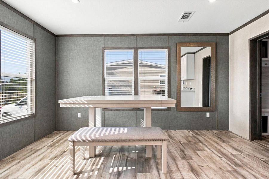 Furnished interior view inside a new home in , Conroe (Image 3).