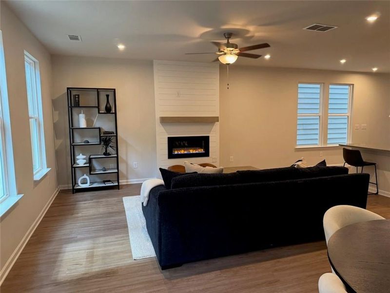 Furnished interior view inside a new home in The Village at Shallowford, Kennesaw (Image 13). Furnished interior view inside a new home in The Village at Shallowford, Kennesaw (Image 13).
