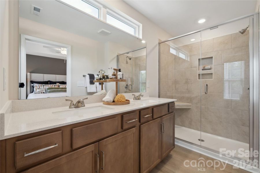 Furnished interior view inside a new home in Nichols Landing, Charlotte (Image 8).