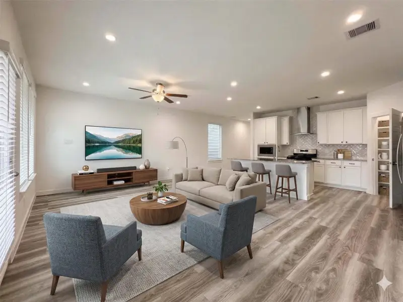 Photo has been virtually staged to show potential use of space. Furnishings and décor are not included.