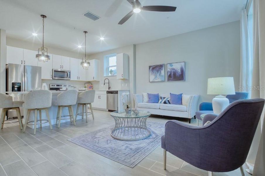 Furnished interior view inside a new home in , Kissimmee (Image 14).