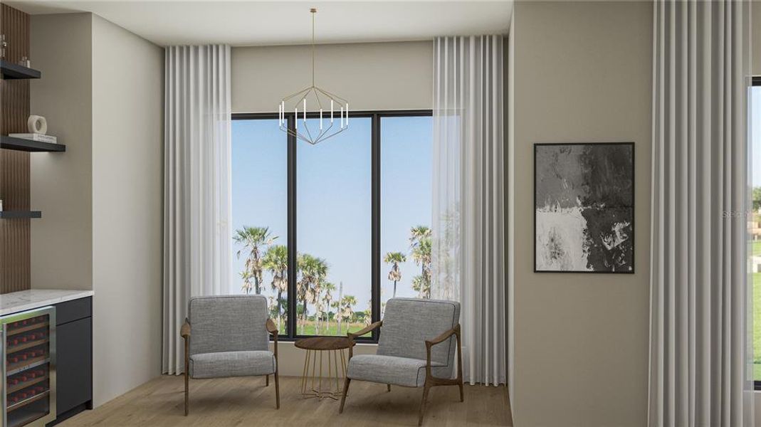 Furnished interior view inside a new home in , St. Petersburg (Image 6).