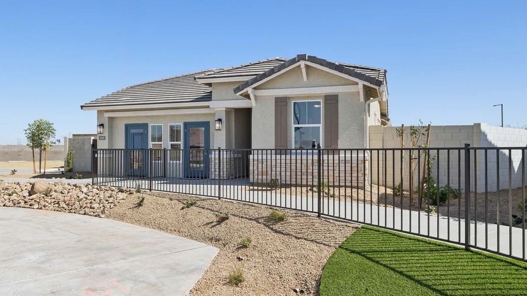 Representative exterior photo of a completed home built from the Dune by D.R. Horton in Westpark, Buckeye, AZ (Image 28).