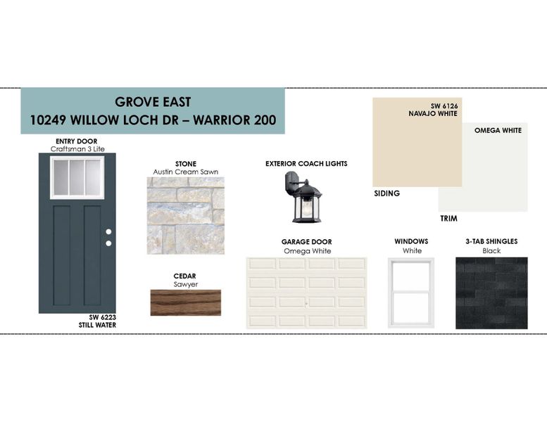 Sample of building materials used in homes in Grove East, Temple (Image 3).